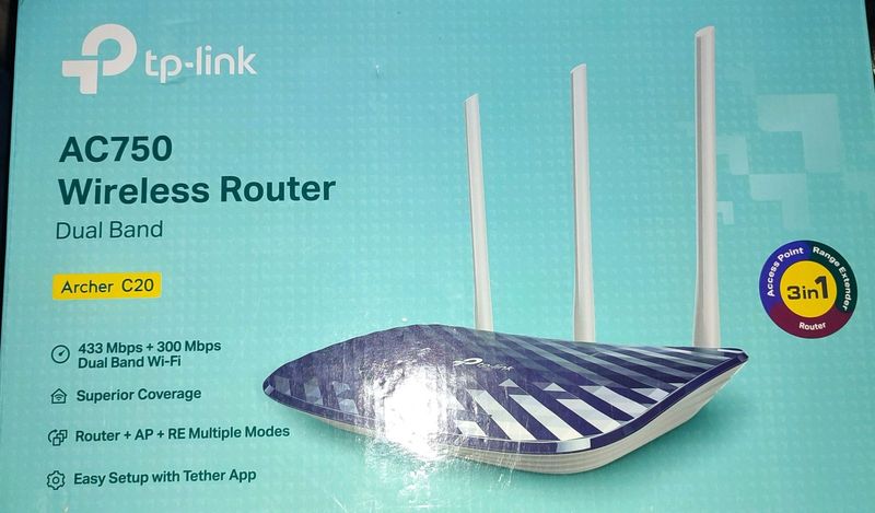 AC750 tp-link wireless router and REPEATER