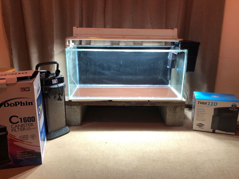 Complete aquarium setup.