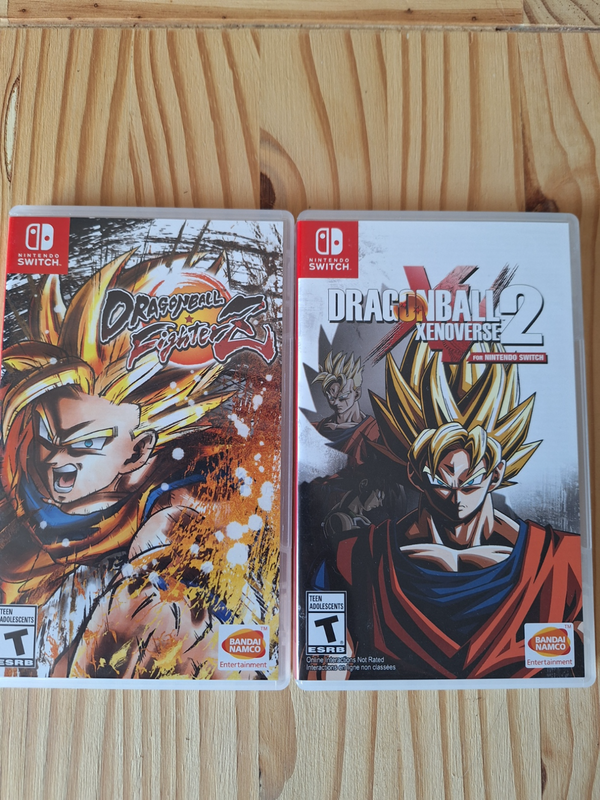 Games: Dragonball Fighter Z, Dragonball Xenoverse 2 [Nintendo Switch]