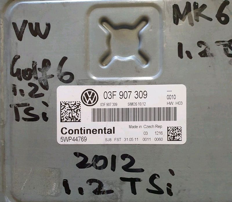 VW Golf 6 1.2 TSI CBZB 2010-2012 Continental ECU part# 03F 907 309