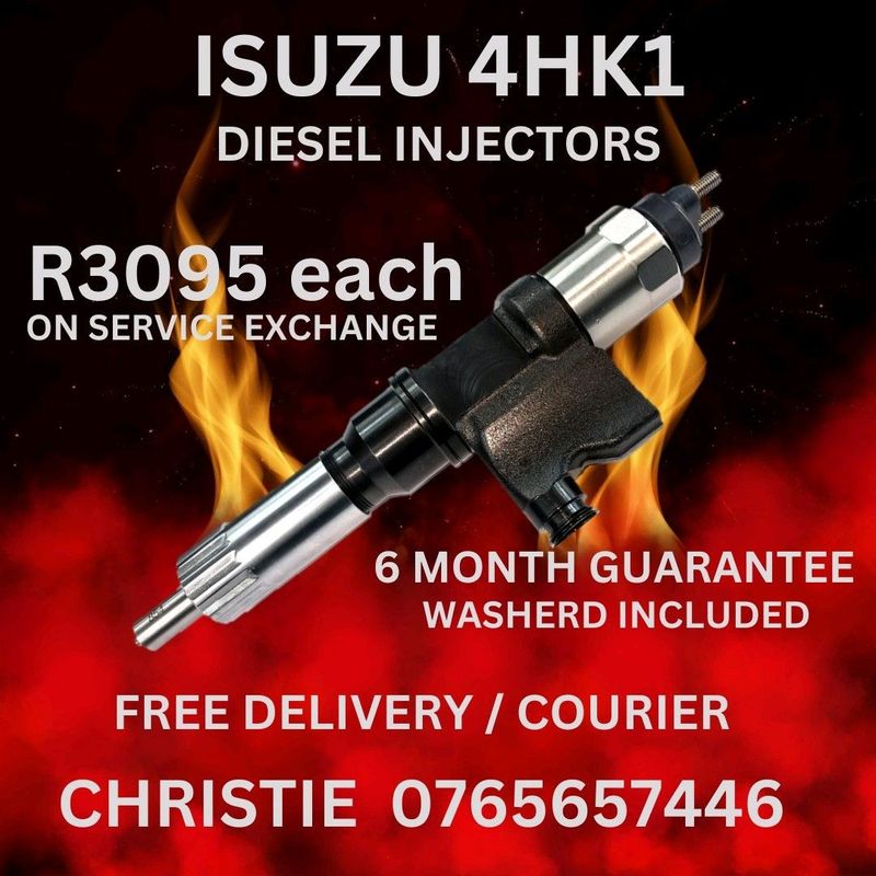 Isuzu 4HK1 Diesel Injectors for sale with 6month Guarantee