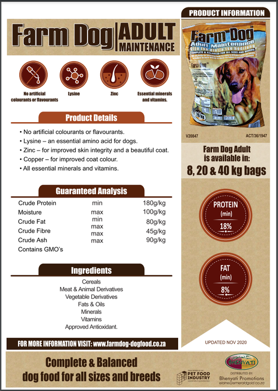 Farm Dog Adult Maintenance (Dog Food)