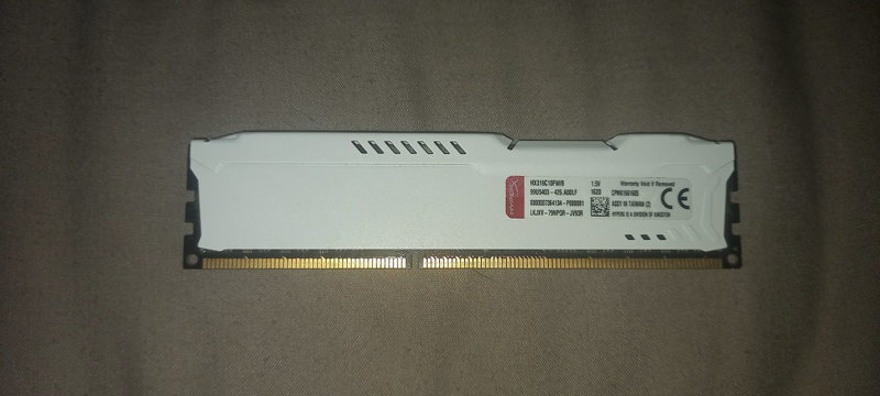 Kingston HyperX Fury HX316C10FW 8GB DDR3 Desktop Memory (1600MHz)