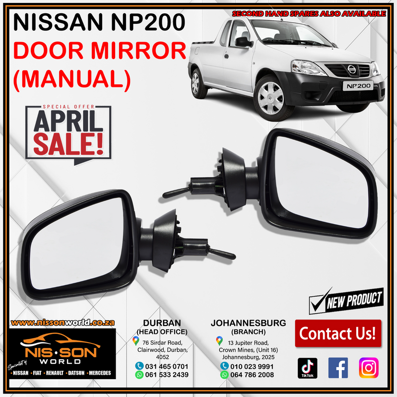 NISSAN NP200 DOOR MIRRORS