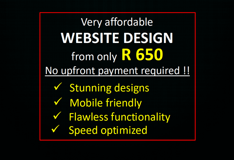 KZN NORTHERN SUBURBS - WORLD CLASS WEBSITE DESIGN – VERY AFFORDABLE -  STUNNING – SPEED OPTIMIZED