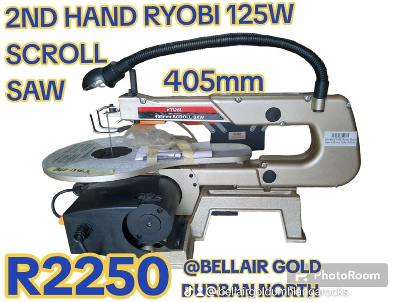 2ND HAND RYOBI 125w 405mm SCROLL SAW