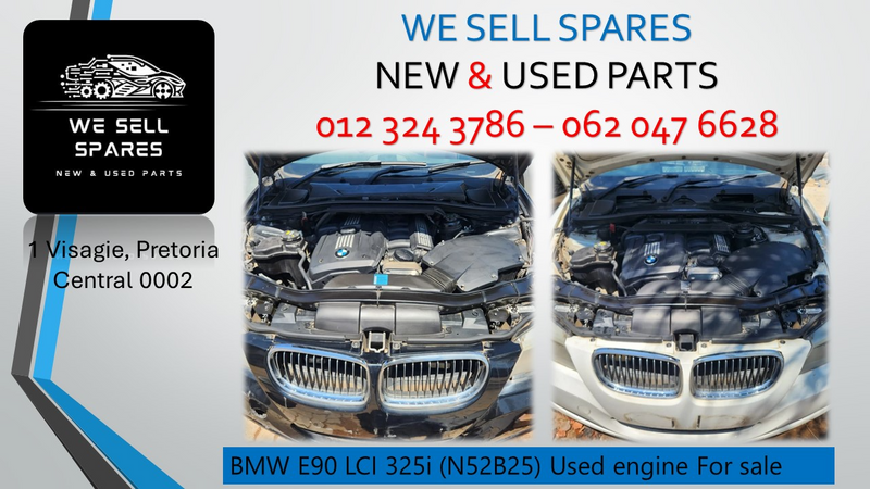 BMW E90 LCI 325i (N52B25) Used engine For sale.