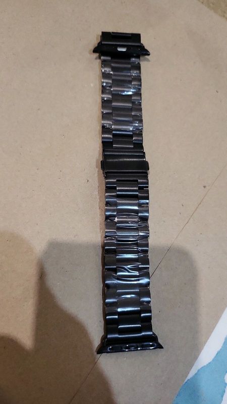 I watch black stainless steel straps 44mm