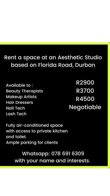 Rent a Space in Durban morningside