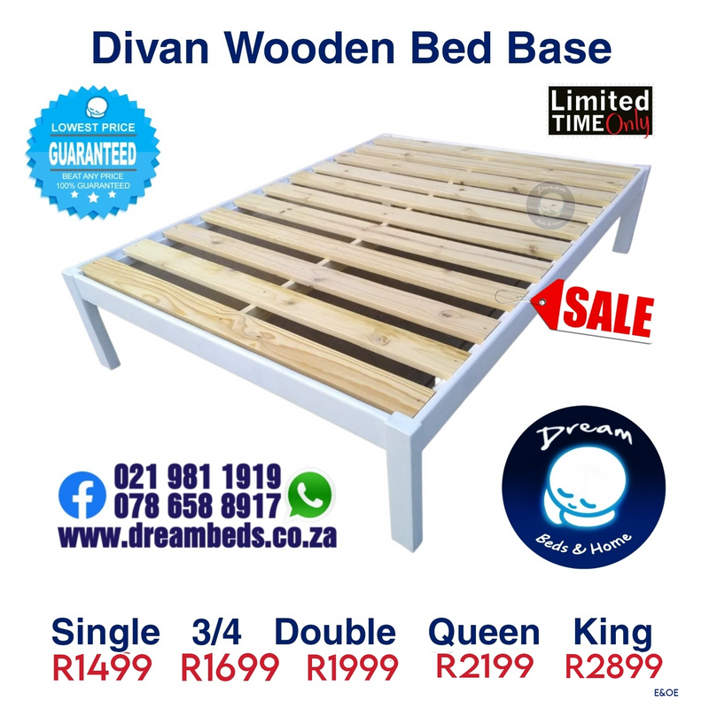 Solid Pine slatted Bed bases for sale from R1499