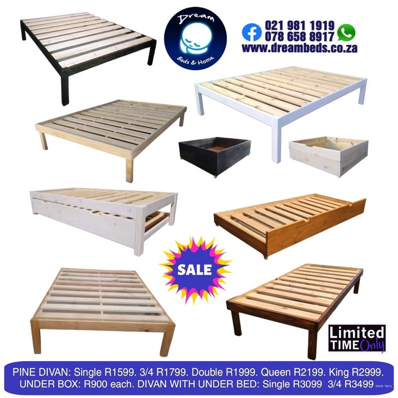 New Pine bed bases from R1599