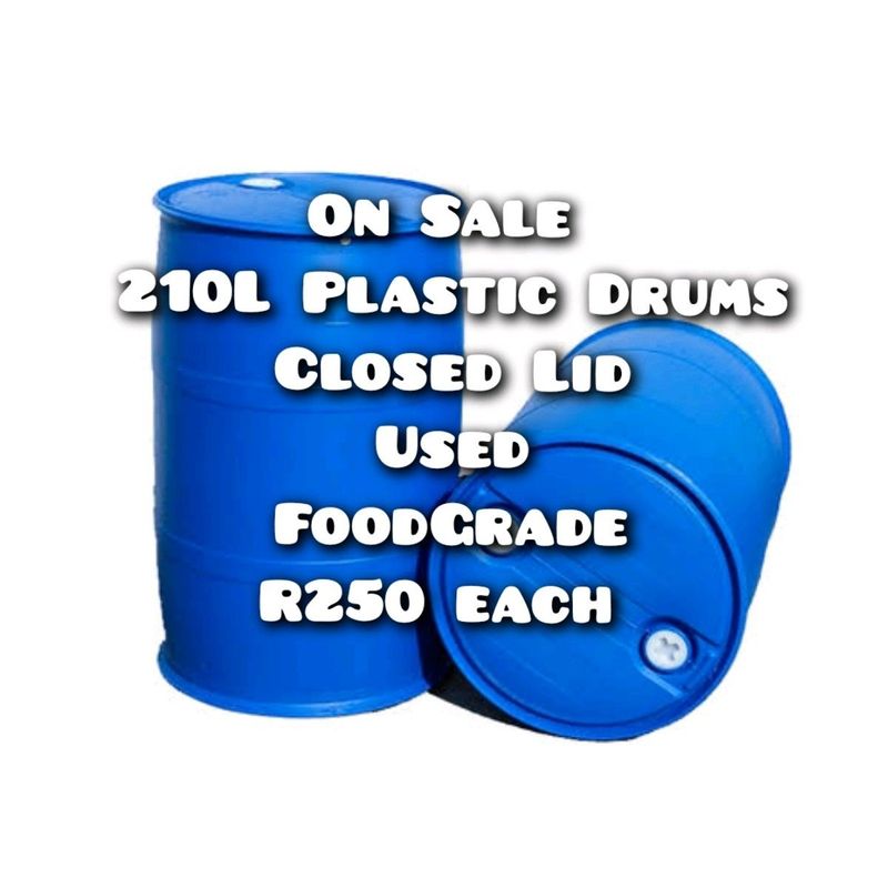 210L Plastic Drums - FoodGrade