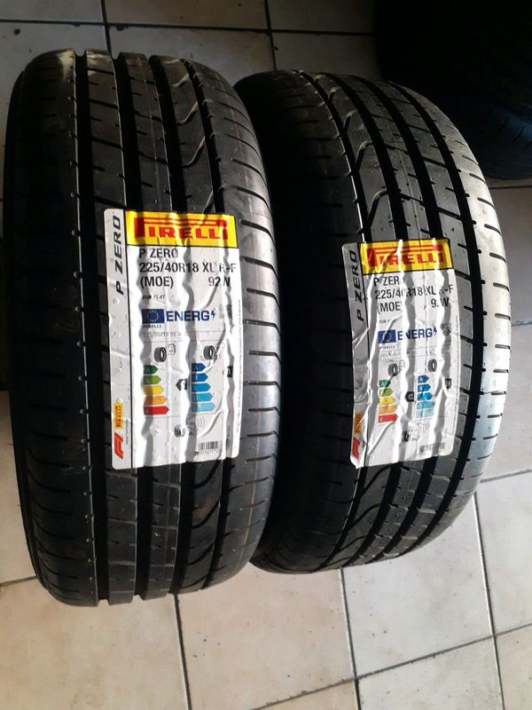 225/40/18×2 pirelli p zero runflat we have all sizes of tyres on stock call/whatsApp 0631966190 .