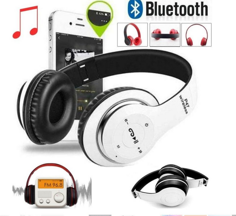 Foldable Wireless Bluetooth Headphones with SD Card function, FM Radio(3 Available)