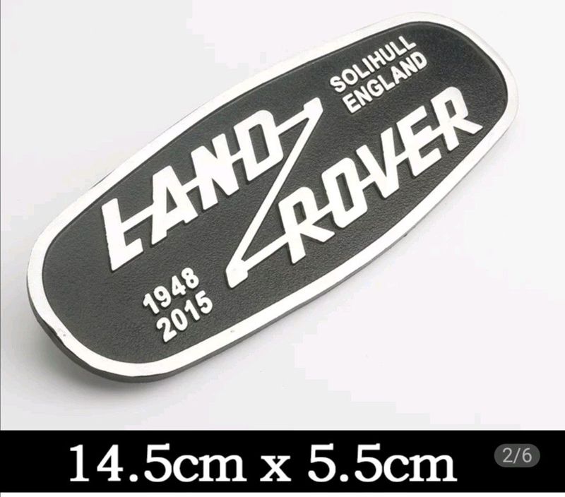 Land Rover Defender Heritage front grille badge emblem