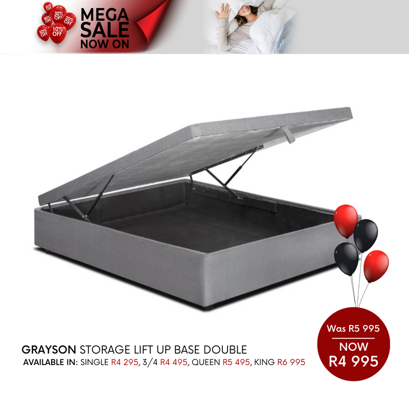 Mega Sale Now On! Up to 50% off selected Home Furniture Grayson Storage Lift Up Base, Storage Bed
