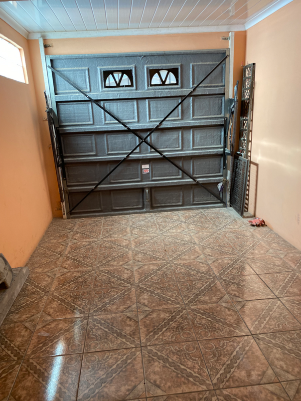Fabric Garage Door &amp; Galvanised Bulgar Gate