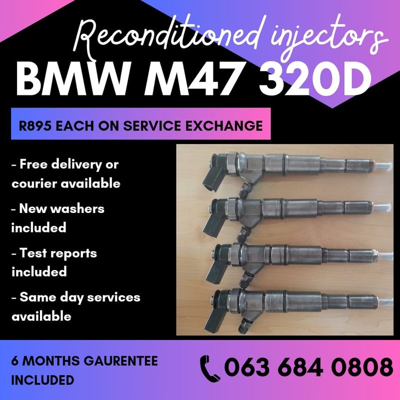 BMW M47 320D DIESEL INJECTORS FOR SALE WITH WARRANTY ON