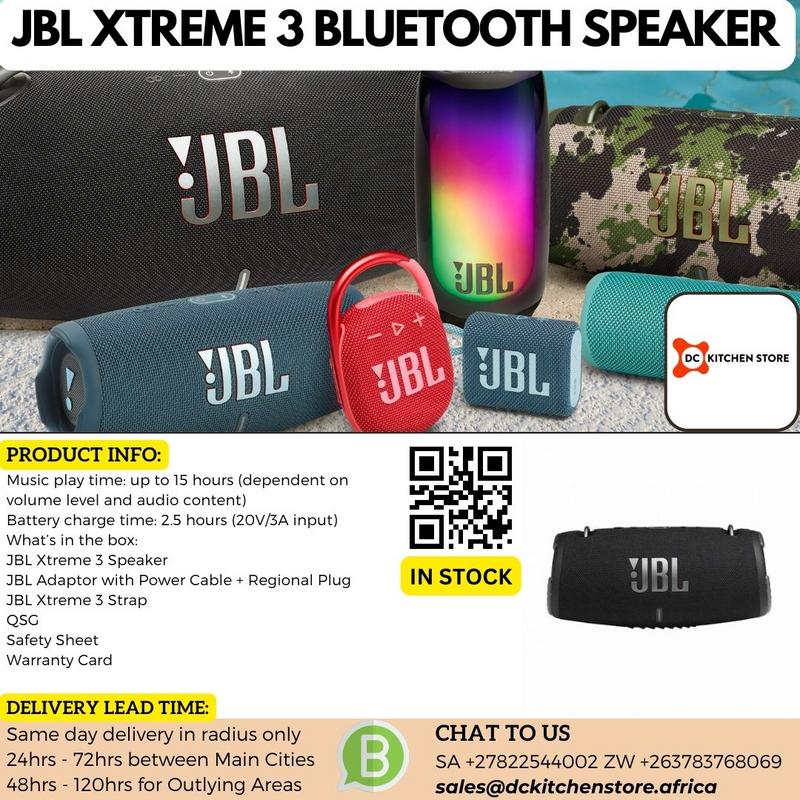 JBL XTREME 3 BLUETOOTH SPEAKERs