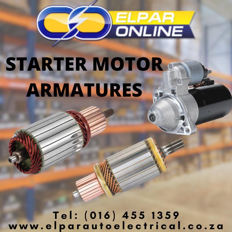 Automotive Starter Motor Armatures - Elpar Vaal