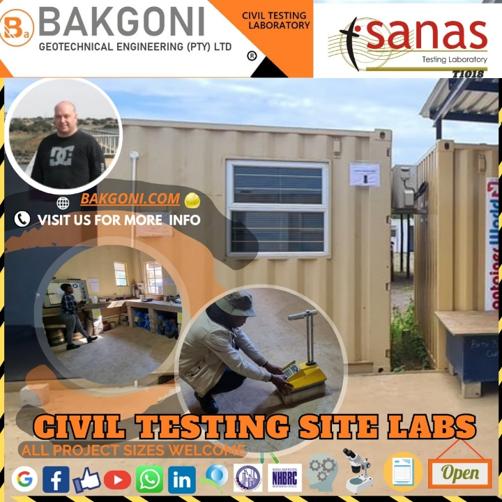 CIVIL TESTING SITE LABS | GEOTECHNICAL TESTING LAB | SANAS ACCREDITED