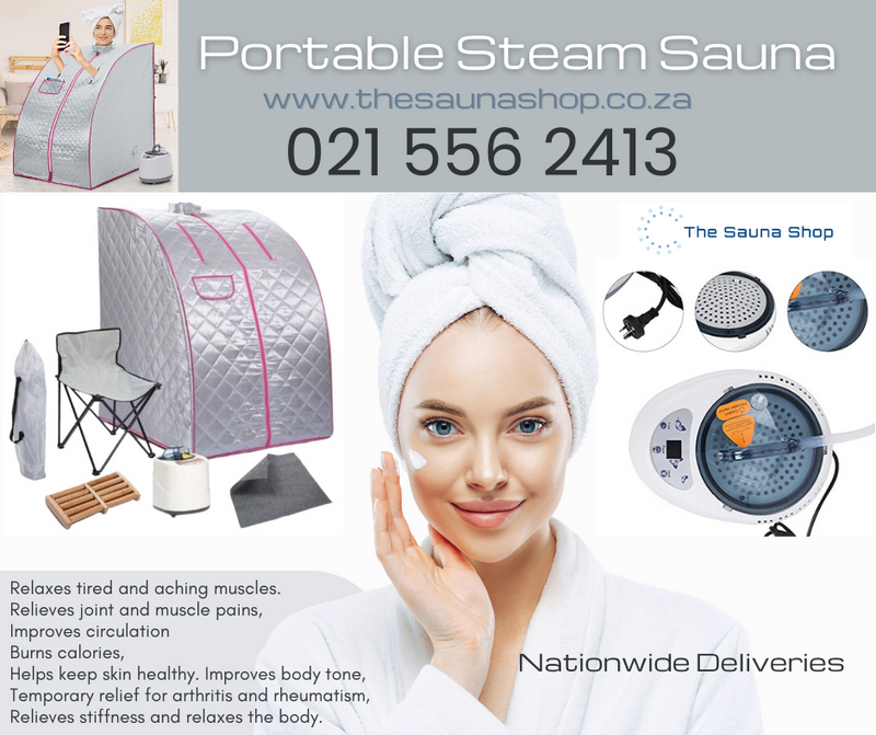 Portable home steam sauna.