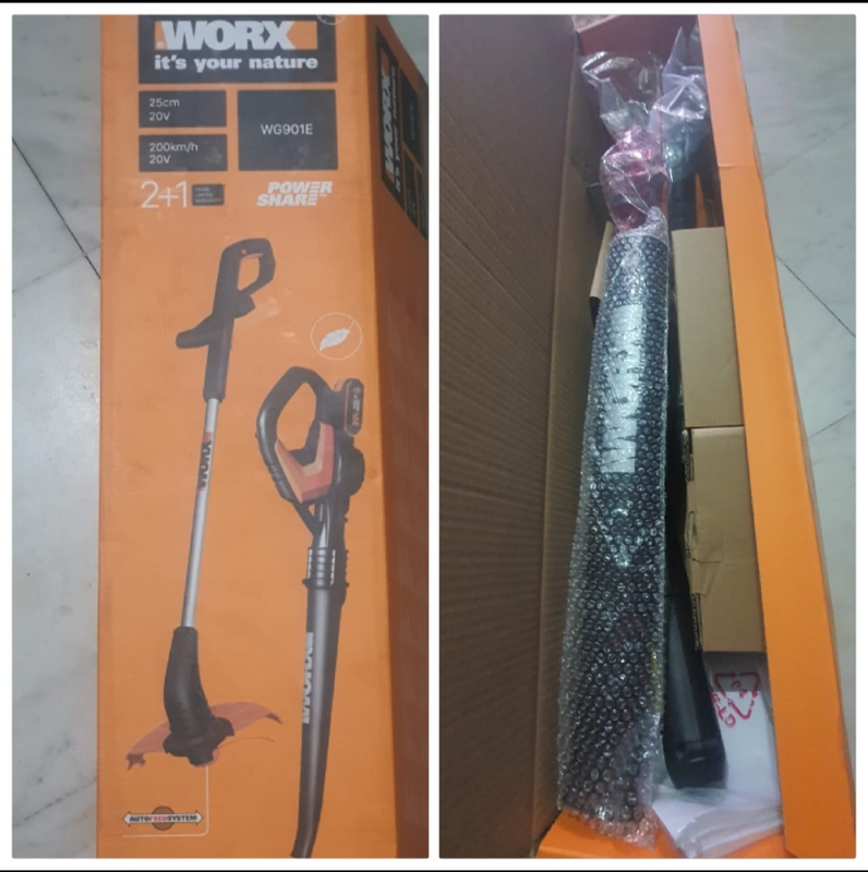 Worx cordless blower and weed eater