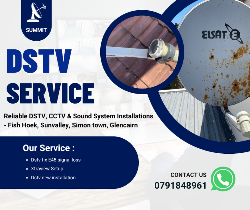 Reliable DSTV, CCTV &amp; Sound System Installations - Glencairn, Fish Hoek ,Sunvalley, Kommetjie