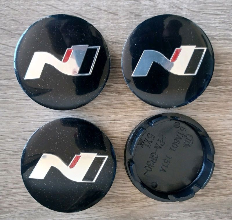 Hyundai N Line 56mm wheel centre caps badges
