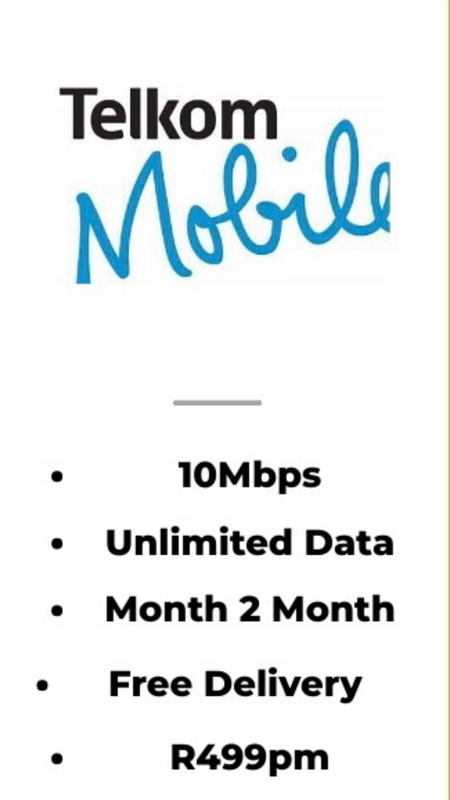 Telkom LTE 10Mbps SIM Data Deal