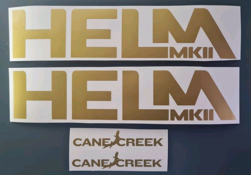 HELM MK11 bicycle fork stickers decals