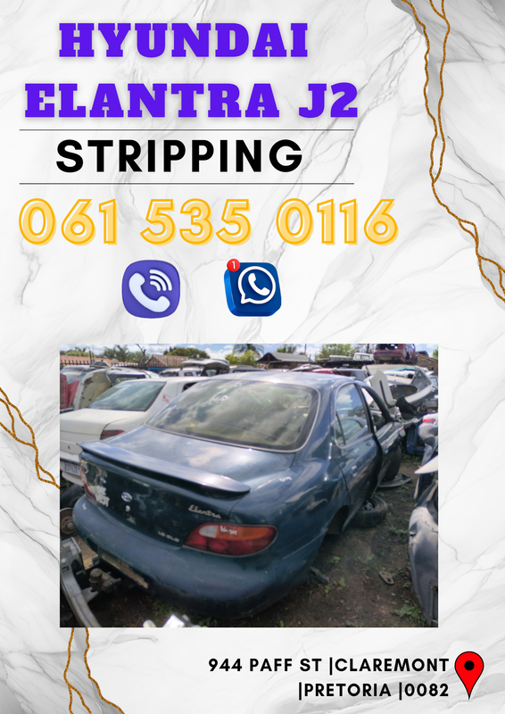 Hyundai Elantra j2 stripping for spares We have more parts in stock 063 149 6230