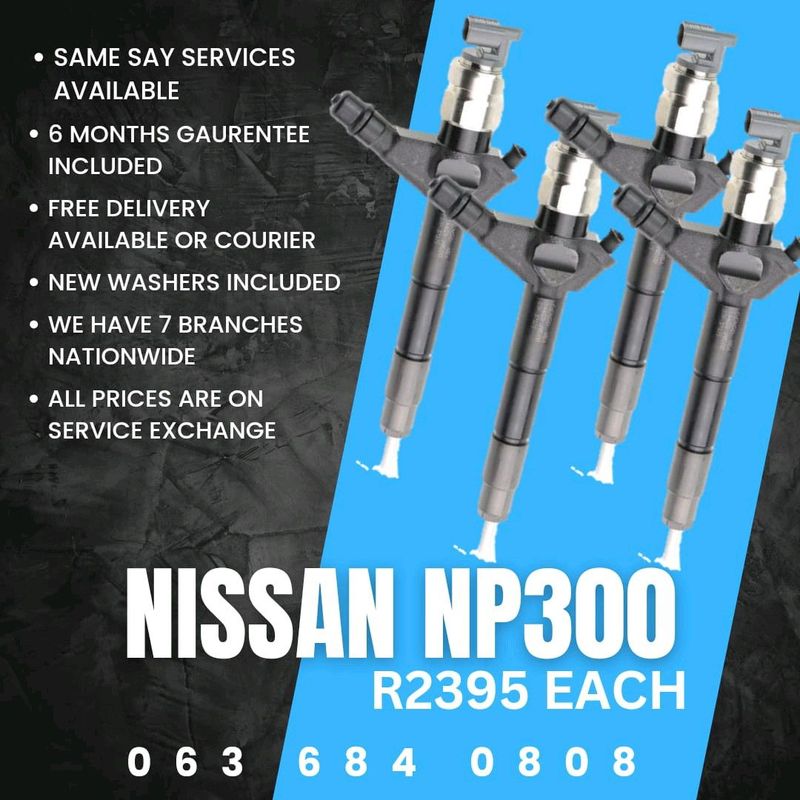 NISSAN NP300 DIESEL INJECTORS FOR SALE WITH WARRANTY ON