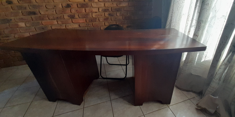 Solid Wood Desk with 8 drawers