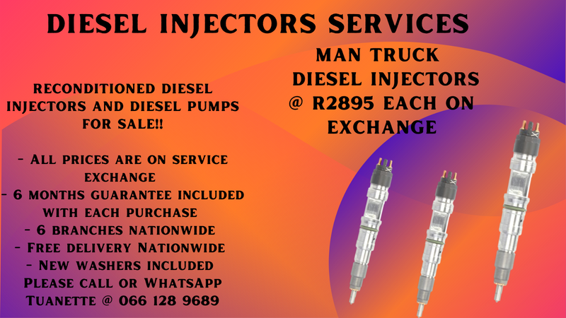 MAN TRUCK DIESEL INJECTORS FOR SALE ON EXCHANGE OR TO RECON YOUR OWN