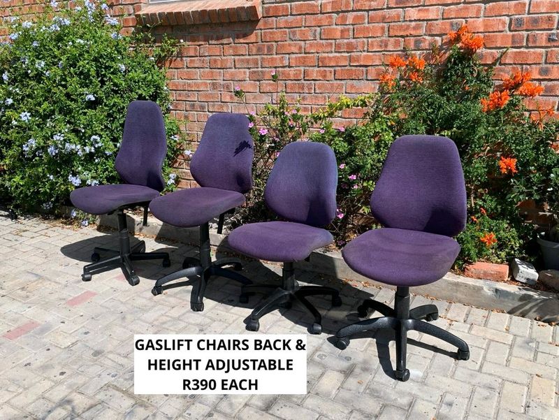 GAS LIFT HEIGHT ADJUSTABLE BACK ADJUSTABLE CHAIRS FOR SALE
