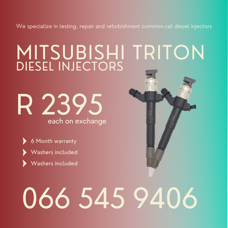 MITSUBISHI TRITON DIESEL INJECTORS FOR SLAE WITH 6 MONTH WARRANTY