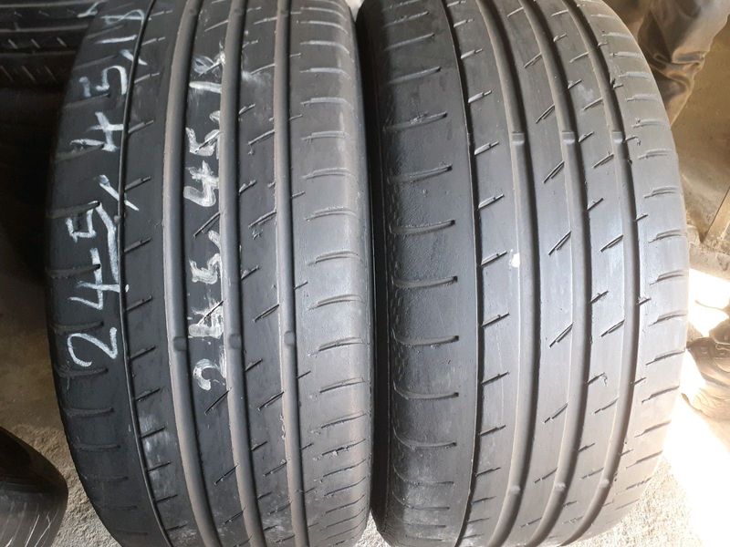 245/45/18 Continental Run Flat Tyres for Sale. Contact 0739981562