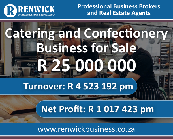 Business for Sale: Catering &amp; Confectionary Business