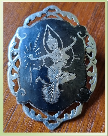 VINTAGE SIAM STERLING SILVER BROOCH - PP001