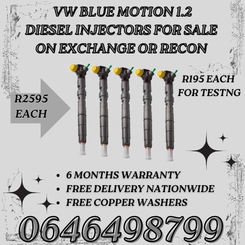 VW Blue motion 1.2 diesel injectors for sale on exchange or to recon