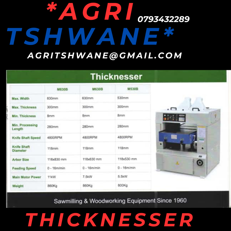 thicknesser. - Ad posted by Agri Tshwane