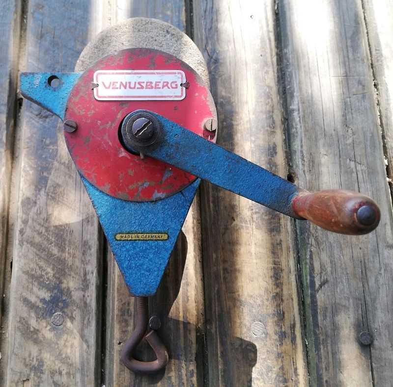 Vintage Hand Crank Bench Grinder (Price Includes Postage)