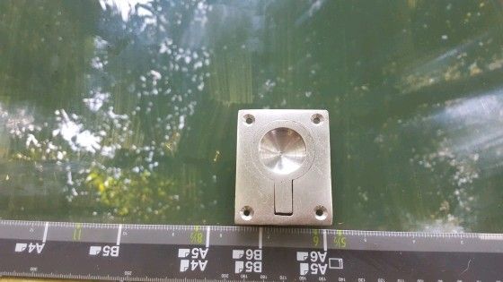 Stainless steel lift up latch for boats or caravans