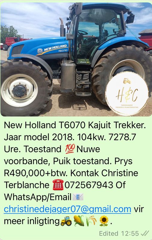New Holland 6080 Kajuit Trekker.