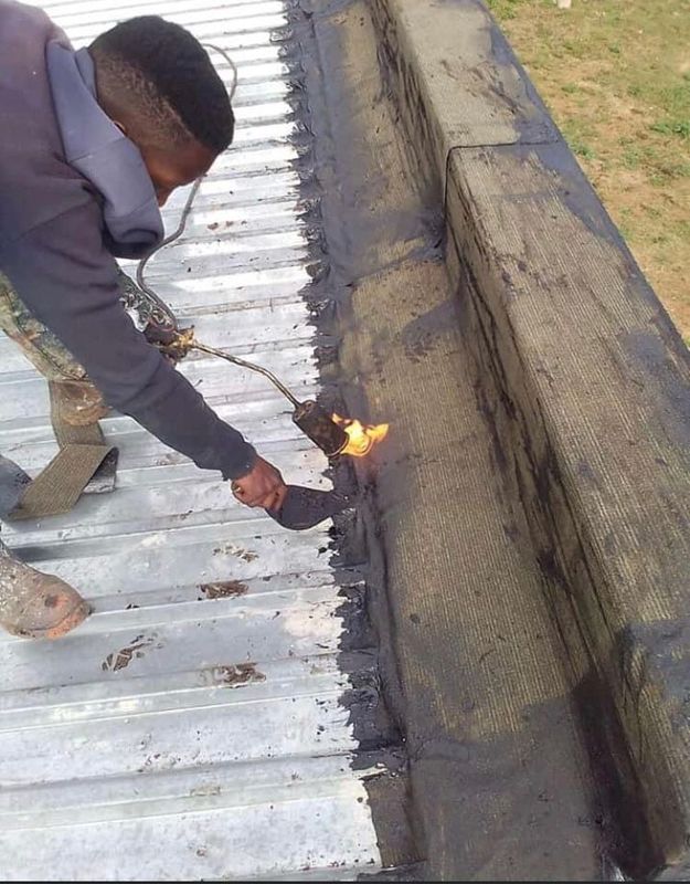 Waterproofing torch on roof repair