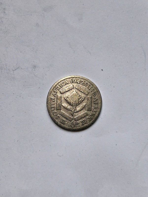 1942 Silver Sixpence coin for sale