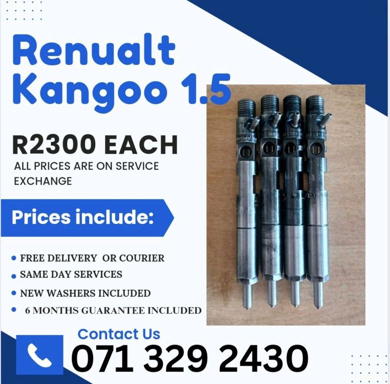 RENUALT KANGOO 1.5 DIESEL INJECTORS FOR SALE WITH