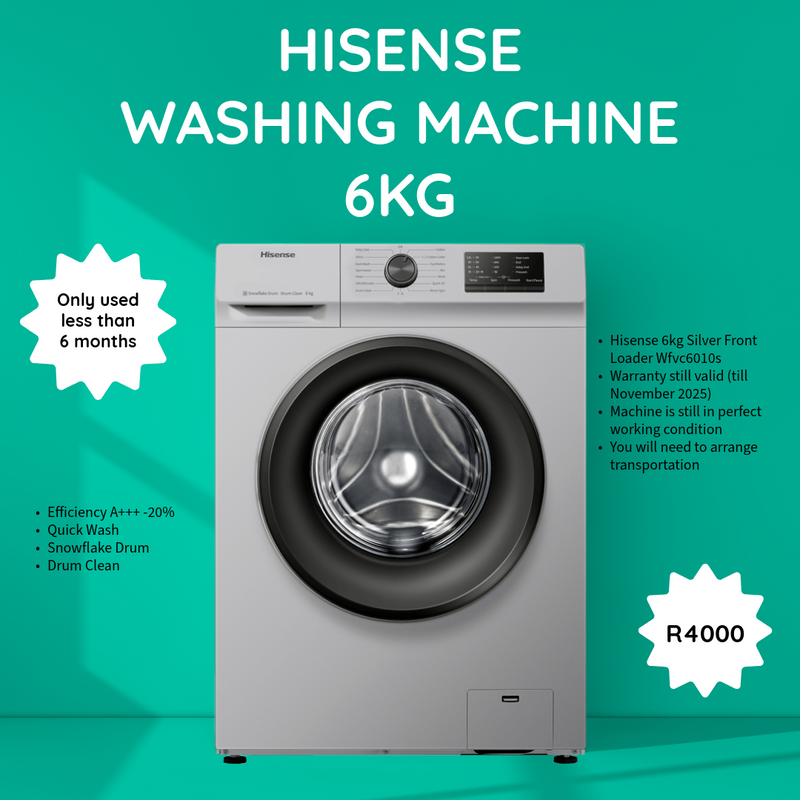 Hisense 6kg washing machine