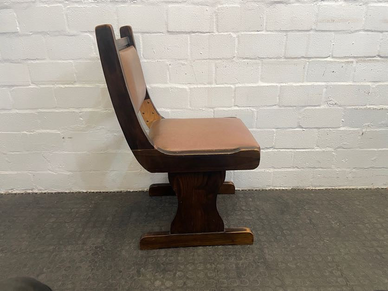 Hard Wood Brown Dining Chair - PRICE DROP-